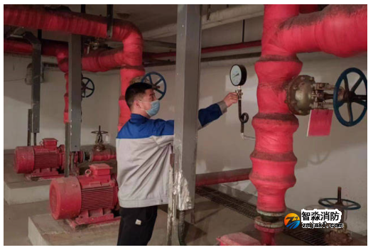 消防水系统维保现场